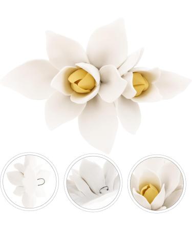 Alipis 1pc Ceramic Orchid Wall Decor The Flowers Pendant 3d 9X6.5CM White - Buy Online on GoSupps.com