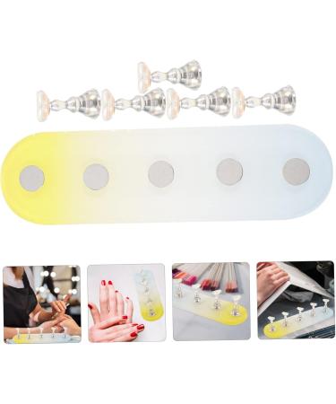 Ipetboom 1 Set Nail Practice Holder Nail Holders for Nail Painting Nail Display for Nail Painting Nail Rest Training Nail Display Diy Display Stands for False Nail Tip Aurora Oval Plastic - Buy Online on GoSupps.com