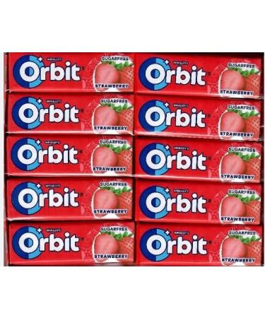6 Packs Wrigley's Orbit Strawberry Sugar Free Chewing Gum Helps keep Teeth Clean And Mouth Fresh - Buy Online on GoSupps.com