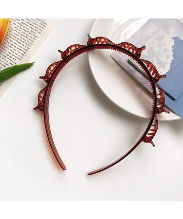Bangs Hairstyle Hairpin Set - 2 PC Hair Clips & Headbands for Perfect Hairdos | Black & Brown - Buy Online on GoSupps.com