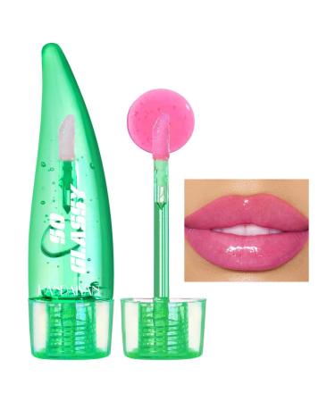 Hydrating Lip Glow Oil PH Temperature Color Changing Lip Gloss Mirror and Shimmer Finish Moisturizing Plumping Lip Oil Tinted Lip Plumper Lip Care (04#)