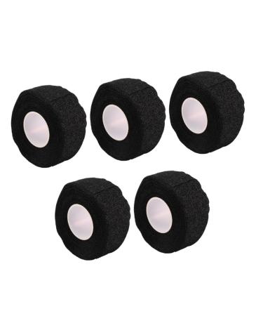 FRCOLOR 5pcs Sports Self-Adhesive Sports Tape First Aid Tape Black 2.5X9.1CM