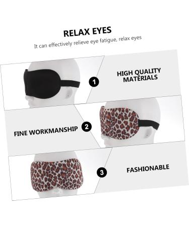 Buy Homsfou 6ST 3D Glasses Eye Tapes & Sleep Mask - Travel Eye Care Cotton Mask Pack for Darkening & Protection - Buy Online on GoSupps.com