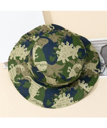 XYIYI Kids Bucket Hat | Adjustable Sun Hats for Boys Girls 12-24 Months | Camouflage Dinosaur Beach Hat - Buy Online on GoSupps.com
