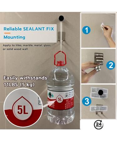 Magnetic Adsorption Fogless Shower Mirror with Razor Holder - 6.7' Shatterproof, Chrome Finish, Handheld - SEALANT FIX - Buy Online on GoSupps.com