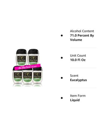 Bath and Body Works Eucalyptus Spearmint Hand Sanitizer 10-Pack - Buy Online on GoSupps.com