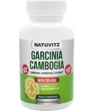 NATUVITZ Garcinia Cambogia Extract 70% HCA 1600mg (90 Count) - Vegan Friendly, Gluten Free, Non-GMO Digestion & Metabolism Booster Pills - Buy Online on GoSupps.com