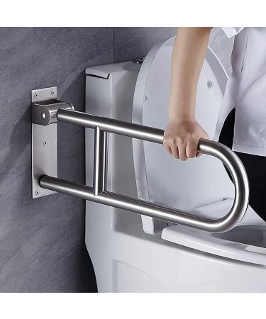 Bathroom Grab Bar Safety Support Rail 24-Inch Shower Grab Bar Brushed Nickel Safety Support Handrail for Bathroom Sturdy Base Fol - Buy Online on GoSupps.com