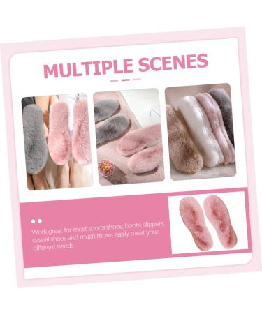 Buy NOLITOY 4 Pairs Unisex Inner Soles - Winter Insoles for Boots & Slippers - Faux Rabbit Fur Fluffy Pink for Women - International Shipping Available - Buy Online on GoSupps.com