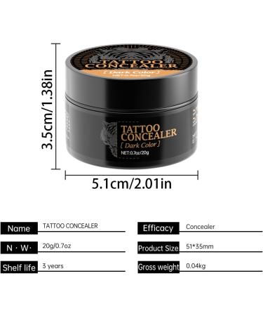  Huxibai Waterproof Body Cover | Correcting Cream for Skin Marks Body Makeup - 20g Durable Cosmetics with Good Coverage for Men Women and Family - Buy Online on GoSupps.com