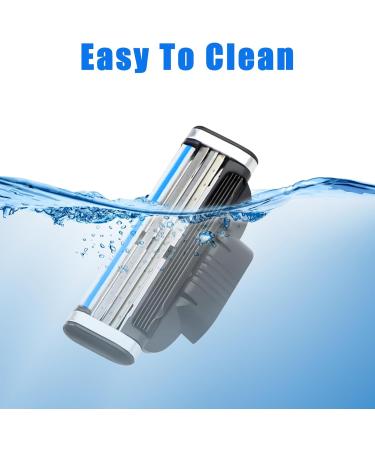 8Pcs Razor Blades Refills with 1 Handle Razors for Mach 3 Blades Replacement Blade with Double Lubrication Strip Compatible with Mach 3 Handles Shaving Manual Shaver Blade Men Father Boyfriend - Buy Online on GoSupps.com