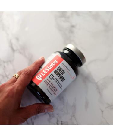 LES Labs Liver Support - Liver Cleanse & Detox - Healthy Function & Glutathione Production - Milk Thistle, L-Cysteine, ALA & Dandelion - 90 Capsules - Buy Online on GoSupps.com