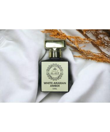 White Arabian Amber 50-ML Eau de Parfum 1.7 Floz Long Lasting Premium Rich Luxury Perfume Unisex Frangrance Spray By Al-Auf