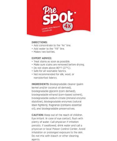 EcoSense Prespot Laundry Stain Remover Concentrate - Effective Eco-Friendly Stain Solution for All Fabrics | Shipping Worldwide - Buy Online on GoSupps.com