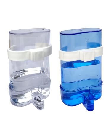 HIXNUG 2Pcs Automatic Water Feeder Bird Cage Water Dispenser Automatic Bird Feeder Hanging in Birds Cage Parrot Cage Accessories for Cockatiel Lovebirds