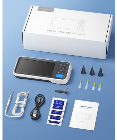 ScopeAround Ear Wax Removal Camera - 4.5 IPS Screen, 1920x1080 FHD Smart Visual Ear Cleaner - Plug & Play Home Ear Infection Detector & Remover - Buy Online on GoSupps.com