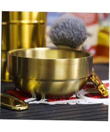 304 Stainless Steel Shaving Foam Bowl Tool - Durable Gold Mixing Bowl for Men | International Shipping Available - Buy Online on GoSupps.com