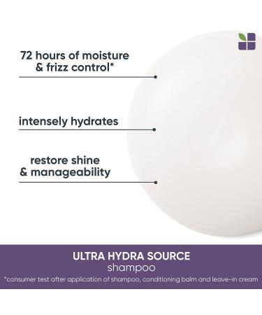 BIOLAGE Ultra Hydra Source Shampoo - Moisturizing Formula for Very Dry Hair - Vegan, Paraben & Silicone-Free - 13.5 Fl Oz - Buy Online on GoSupps.com