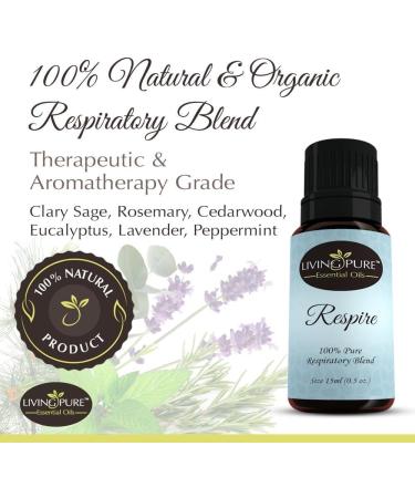 1 Respiratory Essential Oil Blend - Allergy Relief Congestion Support & Organic Aromatherapy - 15ml - Buy Online on GoSupps.com