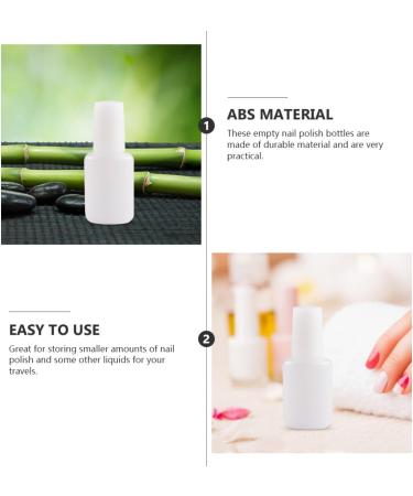 ULTECHNOVO Lot de 20 Bouteilles Vides de Vernis Ongles 10 Ml Transparentes Pinceau Int gr Conteneurs Anti-Fuites pour Gel et Huile Cuticules Outil de Rangement Pratique pour Manucure - Buy Online on GoSupps.com