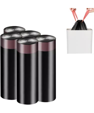 Drawstring Trash Bag | Kitchen Bag Trash Waste Bag Anti-Drip Drawstring Garbage Bags Kitchen Waste Bags for Bedroom Kitchen Offices Home Pochy 45*50 4.5g 75 Pieces Black - Buy Online on GoSupps.com