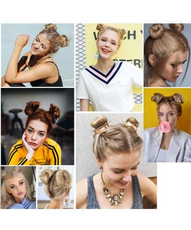 Cat Ears Hair Donut Chignon Claw Clip in Messy Hair Bun Space Bun Hair Pieces Cat Ears Bun Hair Extensions Wig Accessory Ponytail Hairpieces for Women Girls (Light Brown) - Buy Online on GoSupps.com