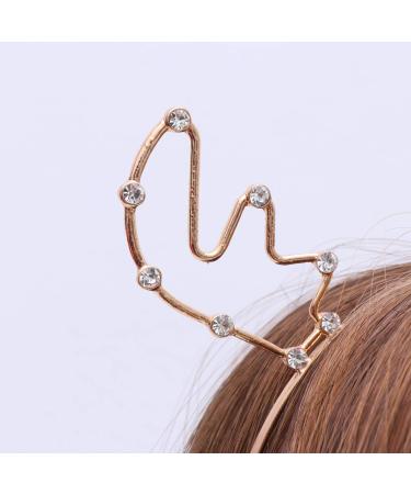 Frcolor Christmas Reindeer Headband for Kids Gold Anti-Stirring Antler Hairband for Girls | Perfect Holiday Photo Prop & Gifts - Buy Online on GoSupps.com