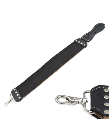 AAProTools Leather Strop 3" X 20" Barber's Razor Strop Cow Hide, Dual Straps with Swivel Clip. Makes a Great Addition for Any Straight Razor Shaving Set!