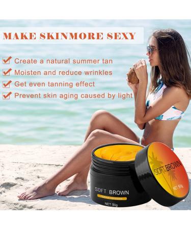 Fengyang Soft Brown Tanning Cream Bundle - Premium Accelerator & Booster for Sunbeds & Outdoor Tan, Natural & Effective Results (2Pcs) - Buy Online on GoSupps.com