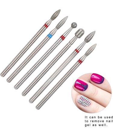 Nail Drill Bits Ceramic Nail Mill Bits Professional Remove Gel Acrylic Cuticle Diamond Tungsten Carbide Tools for Nail Beautify Polishing Clear Care Manicure Pedicure(JG#9) - Buy Online on GoSupps.com