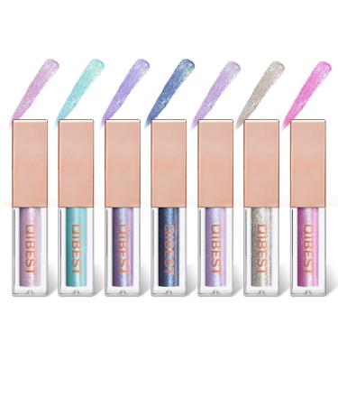 Diamond Glow Liquid Eyeshadow Set - 7 Colors Metallic Glitter Shimmer Waterproof & Long-Lasting | International Shipping Available - Buy Online on GoSupps.com