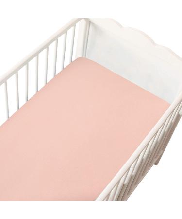 100% Cotton Flannel Crib Sheet for Girl | Heavenly Soft Fitted Standard Crib & Toddler Mattress | Warm Pink - Buy Online on GoSupps.com