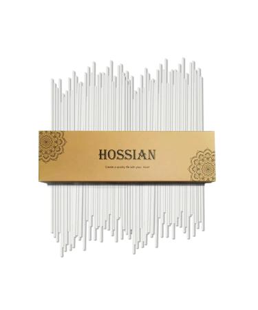HOSSIAN Reed Diffuser Sticks- White Fiber Diffuser Sticks-Fiber Reed Diffuser Replacement Refill Sticks(50pcs 7.5" x 3.5mm) White 7.5"/19cm