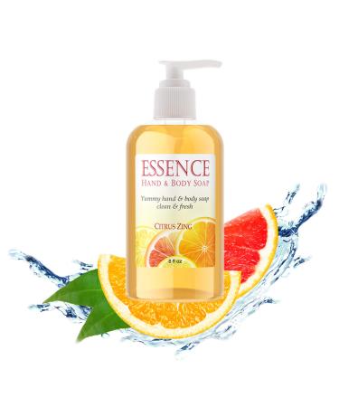 Deluvia Citrus Zing Hand Soap & Body Wash - Organic Aloe Vitamin E & Essential Oils | International Shipping - Buy Online on GoSupps.com