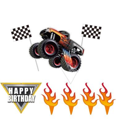 Monster Truck Car Cake Topper Birthday party supplies - Buy Online on GoSupps.com