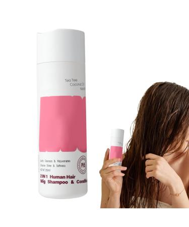 Shampoo & Conditioner For Synthetic Wigs | 250ml Intensive Conditioner - Heat Protector Stylers 2 in 1 Moisturizing Wig for G