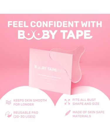 Booby Tape Silicone Chest Wrinkle Pads | Reusable Hydrating Anti-Wrinkle Patches for D colletage | Vegan & Cruelty-Free - Buy Online on GoSupps.com