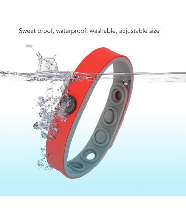 Jauarta 2 Pack Anti-Static Wristband - Wireless Negative Ion Silicone Bracelet for Sports - Washable & Comfortable (Red) - International Shipping - Buy Online on GoSupps.com