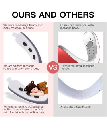 Aimanfun Intelligent Remote Control Sliming Facial Lifting Belt - Red Blu-Ray Firming Face Slimming Instrument for Portable V-Face Lift - Buy Online on GoSupps.com