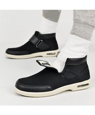 Diabetic Shoes for Men: Air Cushioned Medical Shoes for Swollen Feet - Black, Size 12 - Buy Online on GoSupps.com
