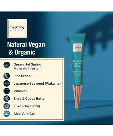 Onsen Cuticle Cream: Japanese Natural Healing Minerals Nail Care Serum - Soothe, Repair, and Strengthen Cuticles and Nails - Visible Results - 15 ml (Pack of 1) - Buy Online on GoSupps.com