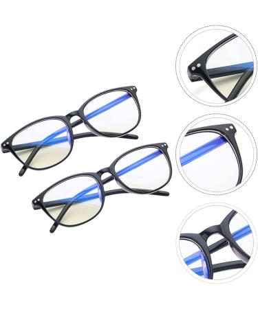 Faruta Blue Light Blocking Glasses - Black Frame Anti-Glare Computer & Gaming - 2 Pairs for Reduced Eye Strain & Enhanced Comfort - Buy Online on GoSupps.com