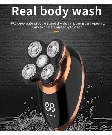 5 in 1 IPX7 Electric Head Shaver for Bald Men - Multi-Cutting Razor Beard Trimmer Nose & Ear Grooming with LCD Display - Buy Online on GoSupps.com