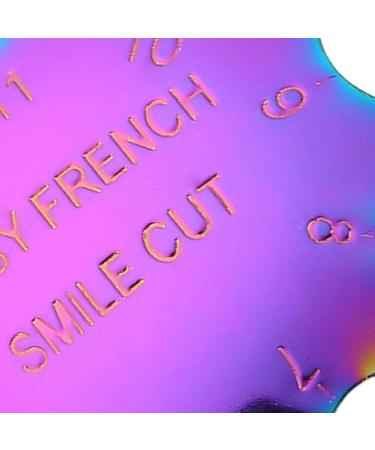 Nail Art Template Tool Easy French Smile Line Cutter Manicure Edge Trimmer Stainless Steel Nail Art Template Tool French Manicure Guide - Buy Online on GoSupps.com