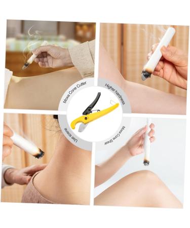 Housoutil 1x Plane Hand Cutter & Trimmer for Plants - Versatile Scissors for Tinkering Dice Rolling Moxa Cone Cutting - 20x4cm Yellow - Buy Online on GoSupps.com