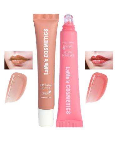3 PACK Lip Butter Balm Lip Care for Summer Conditioning Ultra-Nourishing Lip Care Instant Moisture Shine and Hydration for Day and Night 0.5oz (Pink Sugar+Beige+Vanilla) - Buy Online on GoSupps.com