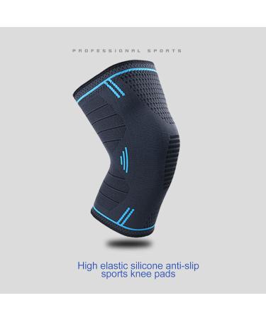 Knee Brace - Nylon Knit Knee Support & Pads for Running & Basketball | Size M - Comfort & Protection - Buy Online on GoSupps.com