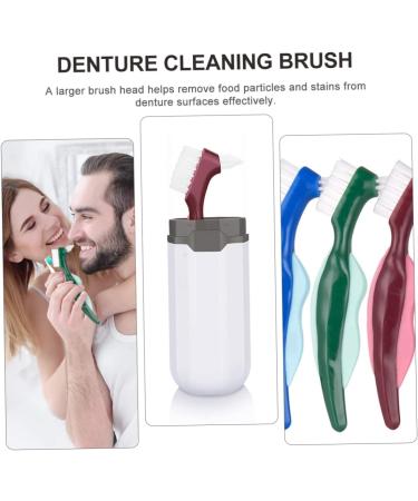 Minkissy Double-Headed False Toothbrush Cleaner - Self-Adhesive 3 Pack for Easy Dental Care - Buy Online on GoSupps.com