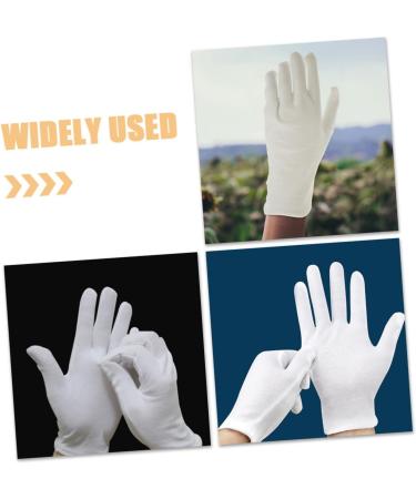 minkissy 12 Pairs Moisturizing Gloves Cotton Gloves for Women White Cotton Gloves for Dry Hands Working Cotton Gloves for Adult White Gloves Working Cotton Gloves for Men Work Gloves - Buy Online on GoSupps.com