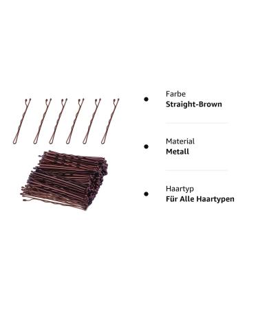 50 Pcs Hairpins & Bobby Pins - Metal Hair Accessories for All Hair Types - Ideal for Straight & Brown Hair - Buy Online on GoSupps.com